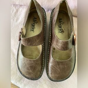 Alegria Shoes Womens 35 EU 5.5/6 US Paloma Brown Leather Mary Jane Comfort